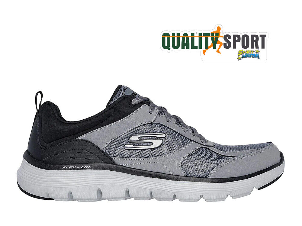 Skechers memory foam uomo grigio on sale