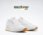 Reebok Classic Leather Bianco Scarpe Uomo Sportive Sneakers 100008491