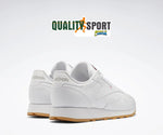 Reebok Classic Leather Bianco Scarpe Uomo Sportive Sneakers 100008491