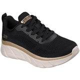 Skechers Bobs Flex Hi Flying Hi Nero Scarpe Shoes Donna Sportive 117385 BKGD