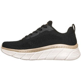 Skechers Bobs Flex Hi Flying Hi Nero Scarpe Shoes Donna Sportive 117385 BKGD