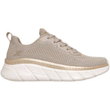 Skechers Bobs Flex Hi Flying Hi Beige Scarpe Shoes Donna Sportive 117385 TPGD