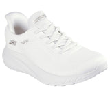 Skechers Slip Ins Bobs Squad Chaos Bianco Scarpe Shoes Donna Sportive 117497 OFWT