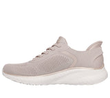 Skechers Slip Ins Bobs Squad Chaos Beige Scarpe Donna Sportive 117497 NTGD