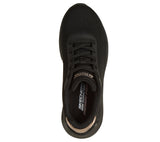Skechers Bobs Squad Waves Nero Scarpe Donna Sportive Sneakers 117679 BBK