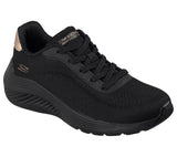 Skechers Bobs Squad Waves Nero Scarpe Donna Sportive Sneakers 117679 BBK