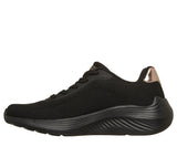 Skechers Bobs Squad Waves Nero Scarpe Donna Sportive Sneakers 117679 BBK