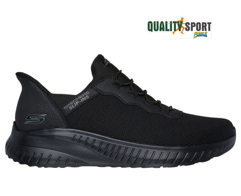 Skechers Slip-ins Bobs Squad Nero Scarpe Shoes Uomo Sportive Sneakers 118300 BBK