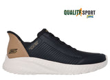 Skechers Slip-ins Bobs Squad Chaos Nero Scarpe Shoes Uomo Sportive Sneakers 118305 BLK