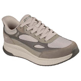 Skechers Slip Ins Bobs Squad Taupe Scarpe Uomo Sportive Sneakers 118412 TPMT