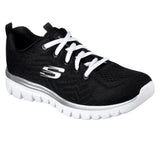 Skechers Get Connected Nero Scarpe Shoes Donna Sportive Palestra 12615W BKW