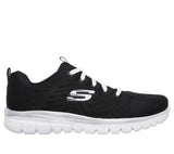 Skechers Get Connected Nero Scarpe Shoes Donna Sportive Palestra 12615W BKW