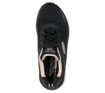 Skechers D'Lux Walker Nero Rosa Scarpe Donna Sportive Sneakers 149023 BKPK