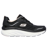 Skechers D'Lux Walker Nero Rosa Scarpe Donna Sportive Sneakers 149023 BKPK