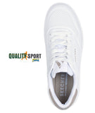 Skechers Uno Court Fast Break Scarpe Shoes Donna Sportive Sneakers 177005 WHT