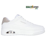 Skechers Uno Court Fast Break Scarpe Shoes Donna Sportive Sneakers 177005 WHT