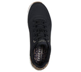 Skechers Uno Jungle Nite Nero Leopard Scarpe Donna Sportive Sneakers 177093 BKLD