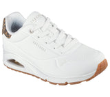 Skechers Uno Jungle Nite Bianco Leopard Scarpe Donna Sportive Sneakers 177093 WHLD