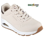 Skechers Uno Golden Air Beige Scarpe Shoes Donna Sportive Sneakers 177094 NAT