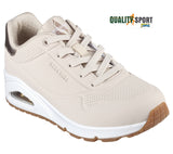 Skechers Uno Golden Air Beige Scarpe Shoes Donna Sportive Sneakers 177094 NAT