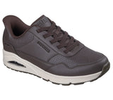 Skechers Slip-Ins Uno Marrone 183023 CHOC Scarpe Uomo Sportive Sneakers