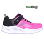 Skechers S Lights Sola Glow Rosa Scarpe Bambina Sportive Sneakers 303714L BKHP