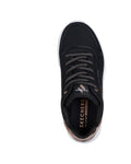 Skechers Uno Lite Metallic Nero Scarpe Donna Bambina Sneakers 310384L BLK