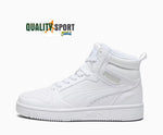 Puma Rebound Mid Bianco Scarpe Shoes Ragazzo Donna Sportive Sneakers 393831 05