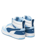 Puma Rebound V6 Mid Celeste Scarpe Ragazzo Sportive Sneakers 393831 32