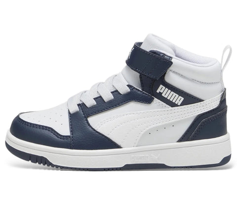 Puma Rebound Mid Blu Bianco Scarpe Bambino Sportive Sneakers 393832 17