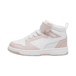 Puma Rebound Mid Rosa Bianco Scarpe Bambina Sportive Sneakers 393832 20