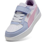 Puma Caven 2 Block Bianco Lilla Scarpe Infant Bambina Sportive Sneakers 394463 15