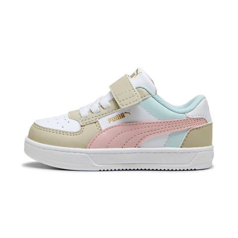 Puma Caven Block Bianco Rosa Scarpe Infant Bambina Sportive Sneakers 394463 19