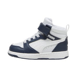 Puma Rebound Mid Blu Bianco Scarpe Infant Bambino Sportive Sneakers 396542 17