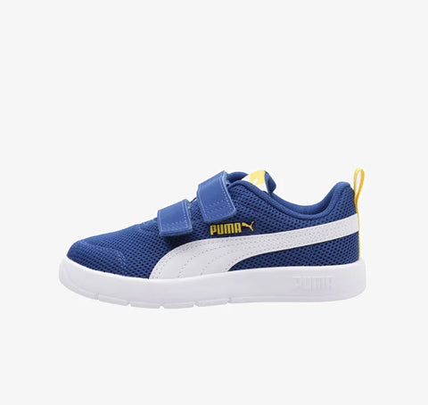 Puma Courtflex V3 Mesh Blu Scarpe Shoes Bambino Sportive Sneakers 398085 05