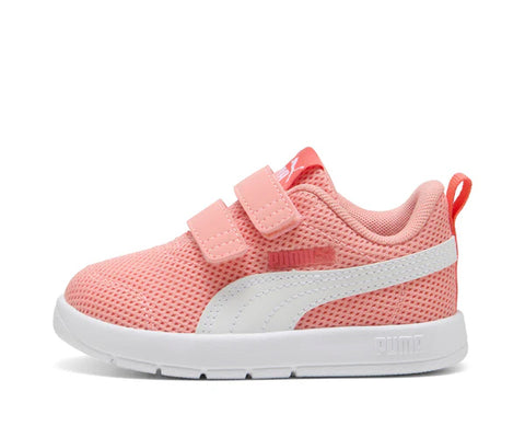 Puma Courtflex V3 Mesh Rosa Scarpe Infant Bambina Sportive Sneakers 398086 07