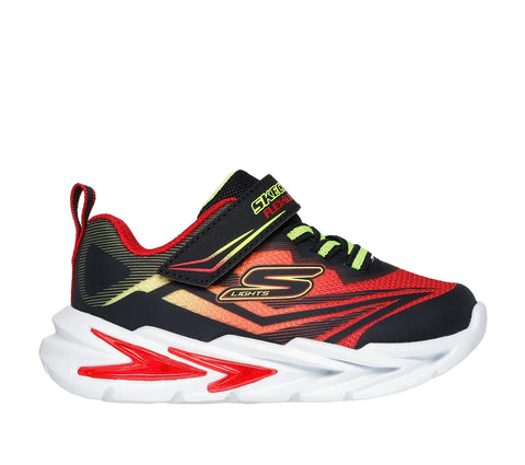 Skechers Lights Glow Ultra Nero Rosso Scarpe Bambino Infant Sneakers 400139N BKRD