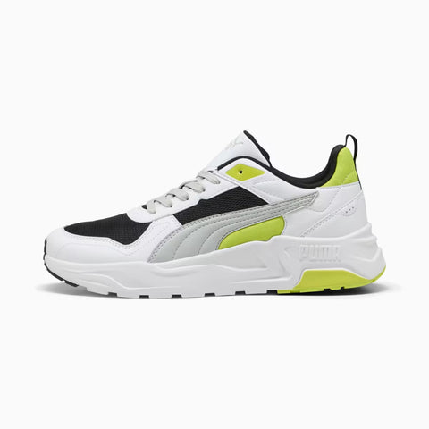 Puma Trinity 2 LT Bianco Nero Lime Scarpe Uomo Sportive Sneakers 400231 05