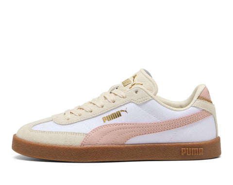 Puma Club II Era Beige Bianco Rosa Scarpe Shoes Donna Sportive Sneakers 401572 01