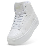Puma Rebound Femme Mid Bianco Scarpe Donna Sportive Sneakers 402594 01