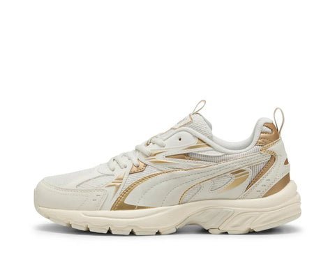 Puma Milenio Tech DayINight Bianco Oro Scarpe Donna Sportive Sneakers 402657 01