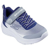 Skechers Microspec Grigio Blu Scarpe Bambino Sportive Running 403926L NVLG
