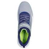 Skechers Microspec Grigio Blu Scarpe Bambino Sportive Running 403926L NVLG