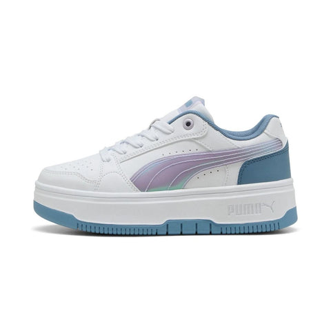 Puma Rebound Femme Space Belle Bianco Lilla Scarpe Donna Sportive Sneakers 404106 02