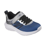 Skechers Microspec Blu Grigio Scarpe Bambino Sportive Sneakers 404125L NVSL