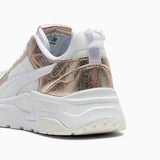 Puma Trinity 2 Metallic Bianco Oro Scarpe Donna Sportive Sneakers 404746 02