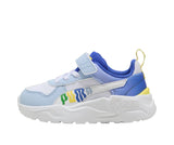 Puma Trinity Bianco Celeste Scarpe Infant Bambino Sportive Sneakers 405022 01