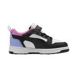 Puma Rebound Nero Lavanda Scarpe Infant Bambina Sportive Sneakers 405058 02