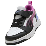 Puma Rebound Nero Lavanda Scarpe Infant Bambina Sportive Sneakers 405058 02