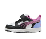 Puma Rebound Nero Lavanda Scarpe Infant Bambina Sportive Sneakers 405059 02